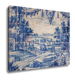 Gallery Wrapped Canvas, Traditional Tiles Azulejos Lisbon Portugal