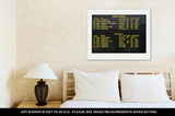 Gallery Wrapped Canvas, Airport Board Showing Departures And Arrivals To Various Cities Isolated On