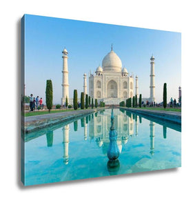 Gallery Wrapped Canvas, The Morning View Of Taj Mahal Monument India