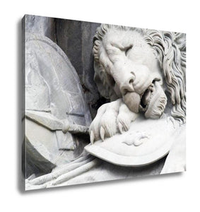 Gallery Wrapped Canvas, Monument The Dying Lion