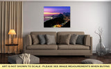 Gallery Wrapped Canvas, Night View Of Copacabana Beach And Botafogo In Rio De Janeiro