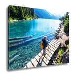 Gallery Wrapped Canvas, Hike On Garibaldi Lake Near Whistler BC Canada