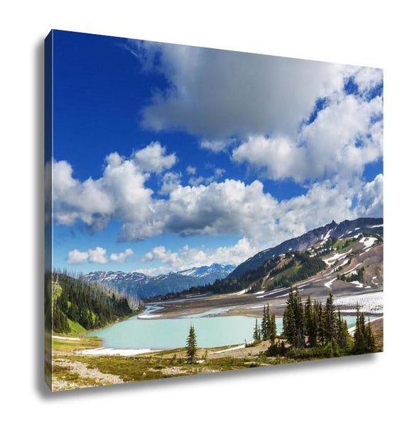 Gallery Wrapped Canvas, Hike On Garibaldi Lake Near Whistler BC Canada