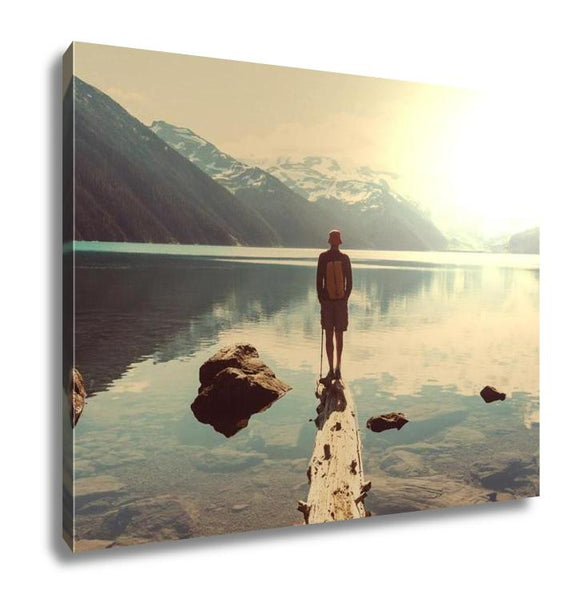 Gallery Wrapped Canvas, Hike On Garibaldi Lake Near Whistler BC Canada