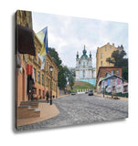 Gallery Wrapped Canvas, Andriyivsky Uzviz Street In Kiev