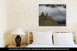 Gallery Wrapped Canvas, Photo Trinity Church In Gergeti Against The Backdrop Of Snowy Mountains And