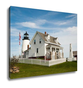 Gallery Wrapped Canvas, Pemaquid Point Lighthouse