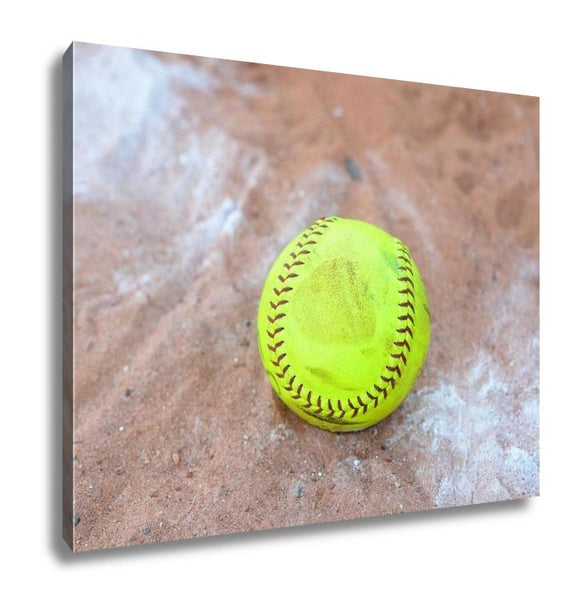 Gallery Wrapped Canvas, Softball Is A Variant Of Baseball Played With A Larger Ball On A Smaller Field