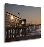 Gallery Wrapped Canvas, Avalon Fishing Pier In Kitty Hawk On The Outer Banks Is A Popular Destination