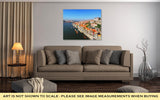 Gallery Wrapped Canvas, Bird Eye View Of Douro Riverside From The Dom Luiz Bridge Porto Portugal