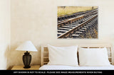 Gallery Wrapped Canvas, Train Tracks At The Train Depotpoint Switching Rails