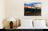 Gallery Wrapped Canvas, Freight Train With Petroleum Tankcars