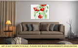 Gallery Wrapped Canvas, Painted Watercolor Poppies