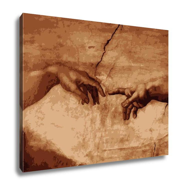 Gallery Wrapped Canvas, Michaelangelos The Creation Of Adam