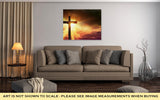 Gallery Wrapped Canvas, Crucifix Blessing Lights