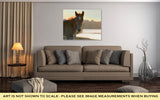 Gallery Wrapped Canvas, New Young Foal On Field At Sunset