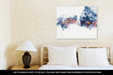 Gallery Wrapped Canvas, Linear Network Wave