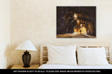 Gallery Wrapped Canvas, Inside Of The Mine Shaft With Fog Illustration Digital Painting