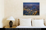 Gallery Wrapped Canvas, London England Aerial Skyline View Of London With The Iconic Tower Bridge The