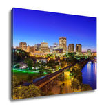 Gallery Wrapped Canvas, Richmond Virginia USA Downtown Skyline