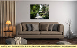 Gallery Wrapped Canvas, Savannah Georgia USA Historic Downtown Sidewalks Rowhouses And Oak Trees