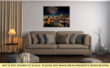 Gallery Wrapped Canvas, Fireworks Over Skyline Ohio River At A Fourth Of July Festival In Cincinnati