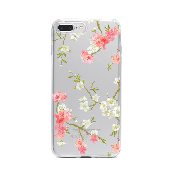 Floral Shabby Chic - Clear TPU Case Cover