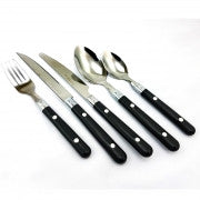 Gibson Casual Living 58 Piece Flatware Set in Black