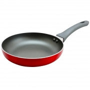 Oster Herscher 8 inch Aluminum Frying Pan in Red