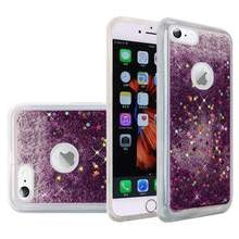 Hybrid Quicksand with Glitter Fused Flexible TPU Case - Dark Purple for iPhone 6 Plus/ 6s Plus for iPhone 6 Plus