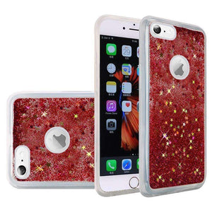 Hybrid Quicksand with Glitter Fused Flexible TPU Case - Rose Pink for iPhone 6 Plus/ 6s Plus for iPhone 6 Plus